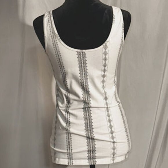 Maurices Black and White Tank Top Simple, Classic, Size Small - Picture 3 of 8
